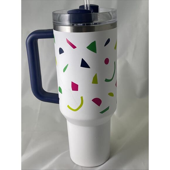 Stanley Flowstate Abstract Geo H2.0 Quencher Stainless Steel 40oz Tumbler NEW - Picture 2 of 6